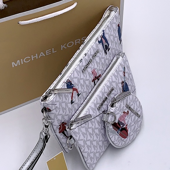 MICHAEL KORS JET SET GIRLS MULTIFUNCTIONAL WRISTLET TRIO BRIGHT WHITE MULTI - Picture 10 of 13